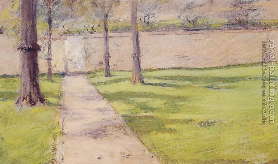 William Merritt Chase : The Garden Wall